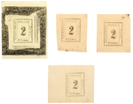 Stamp of United States » U.S. Possessions » Hawaii Hawaii 1859-62 Inter-Island 2c SPERATI forgery group of 24 items