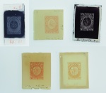 Stamp of Canada » Newfoundland Newfoundland 1858 group of 13 SPERATI forgery items with 7 glass clichés