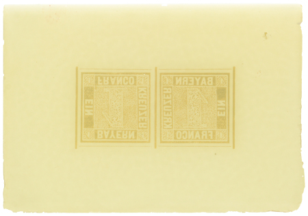 Stamp of German States » Bavaria Bavaria 1Kr Black SPERATI forgery lot
