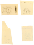Stamp of Romania » 1858 Moldavian Bull's (21 July) Handstruck at Jassy on wove paper (81pa.) or laid paper (other values). Romania 1858 Bull's Head 108pa SPERATI forgeries group