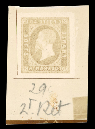 Stamp of Italian States » Sardinia Sardinia 1851-63 lot of 11 SPERATI forgery proofs from the Sperati archive