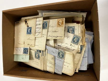 Stamp of France » Collections 1849-1900, lot de lettres classiques et devants de