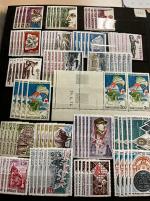 Stamp of France » Collections 1870-2002, bel ensemble type vrac dans divers classeurs