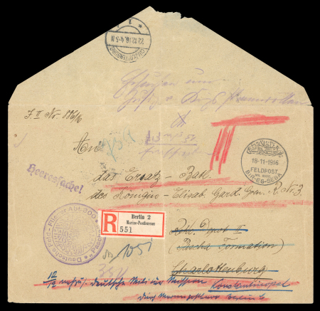 PALESTINE, GERMAN FIELD POST WWI