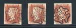 Stamp of Great Britain » 1840 1d Black and 1d Red plates 1a to 11 1841 1d pl. 9 SK, pl. 10 MH and pl. 11 AA  red printing