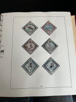 Stamp of Colonies françaises » Monaco 1885-1974, dans deux reliures Lindner collection neufs