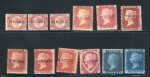 Stamp of Great Britain » 1854-70 Perforated Line Engraved GB 1870-79 group of mint issues with SPECIMEN type 9 opts