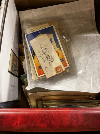 Stamp of Large Lots and Collections 1840s-1960s, accumulation of about 500-600 covers, postcards and postal stationery, etc