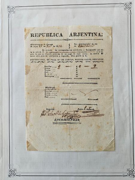 Stamp of Argentina » Postal History Argentina Pre-stamp mail