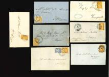 Stamp of Mexico » 1864 "Eagle" Issue Mexico 1864 Eagle issue First Period group of six covers