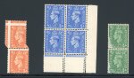 Stamp of Great Britain » King George VI 1941-42 2d pale orange in strikingly misperforated
