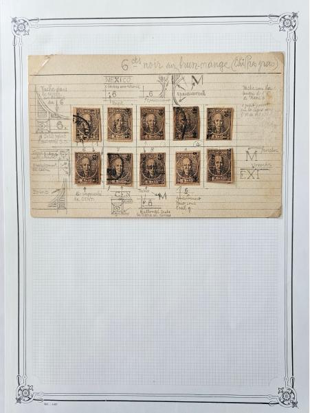 Stamp of Mexico » 1868 "Full Face" Hidalgo Issues 1868 Full Face Hidalgo stamp group