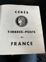 Stamp of France » Collections 1853-1960, dans une reliure Cérès collection neufs/oblitérés
