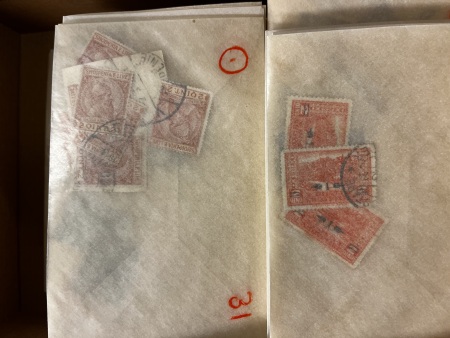 Stamp of Albania » Collections, Lots etc. 1913-1955, in many glassines nice accumulation of hundreds