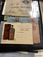 Stamp of Romania » Collections, Lots etc. Romania 1860-1960ca., interesting lot of stamps, covers, documents, revenue stamps, including pre-philately, early lithographed issues on cover...