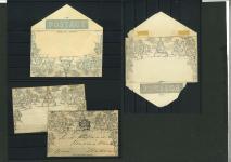 Stamp of Great Britain » 1840 Mulreadys & Caricatures GB 1840 1d Mulready envelope, stereo A148, with type 2 "SPECIMEN" handstamp over "ONE PENNY"