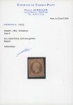 Stamp of France » Présidence de 1852 1852, n°9 Napoléon République 10c bistre-brun neuf(*)