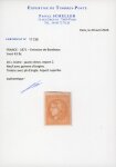 Stamp of France » Emission de Bordeaux 1870 1870, n°43Bc Cérès Bordeaux 10 bistre-CITRON neuf *