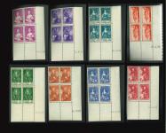 Stamp of Colonies françaises » Monaco 1935, série des Princes YT n° 185-194 en blocs de quatre