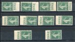 Stamp of France » Émissions à partir de 1900 1924, Minéraline YT n° 188A x 10 timbres neufs **/*,