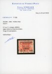 Stamp of Colonies françaises » Fezzan Timbre-taxe : 1943, 5f sur 1l orange YT n° 5 oblitéré,