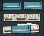 Stamp of Great Britain » Queen Elizabeth II 1969 Ships mint n.h. group incl. set with phosphor