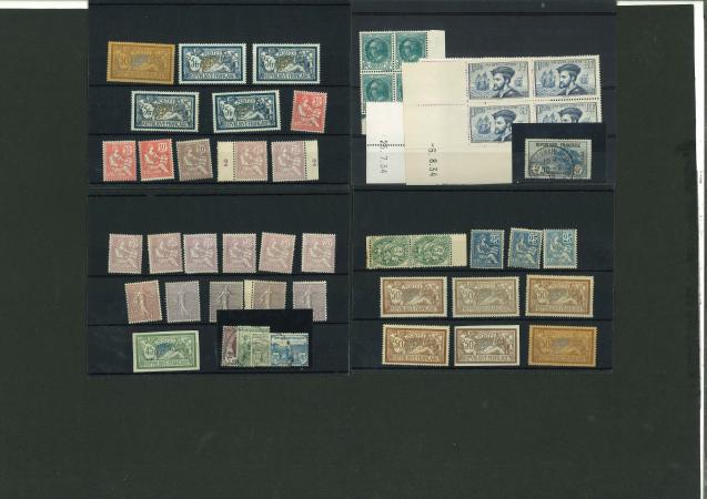 Stamp of France » Collections 1900-1989, très beau lot de timbres constitué uniquement