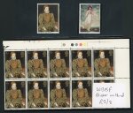 Stamp of Great Britain » Queen Elizabeth II 1968 Paintings  mint n.h. group incl. 4d with gold