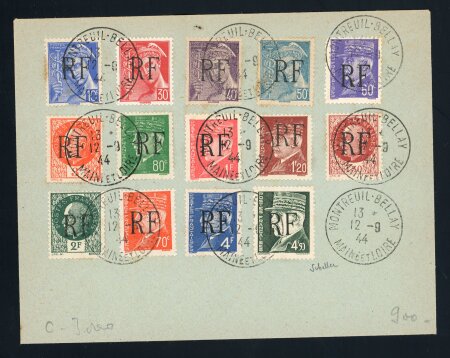 Stamp of France » Libération MONTREUIL-BELLAY (Maine et Loire) : 1944, Série complète