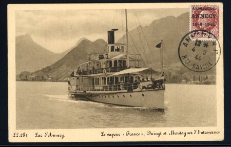 Stamp of France » Libération ANNECY (Haute Savoie) : 1944, Pétain Mayer n°1 1F50