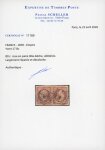 Stamp of France » Empire 1853-1862 1853, Napoléon n°17A 80c carmin clair en paire tête-bêche