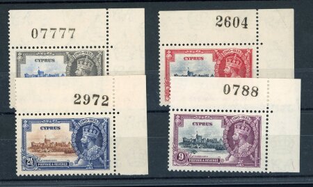 Stamp of Cyprus 1935 Silver Jubilee 2 1/2d with double flagstaff variety,