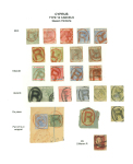 Stamp of Cyprus » Collections Cyprus 1880-1900s, attractive selection of cancels mounted on 3 pages
