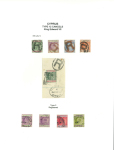 Stamp of Cyprus » Collections Cyprus 1880-1900s, attractive selection of cancels mounted on 3 pages