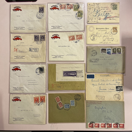 Stamp of Poland » Collections 1888-1953, Poland, lot of about 70+ covers & cards, many groszy provisionals, etc.