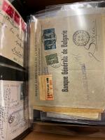 Stamp of Large Lots and Collections 1855-1991 Accumulation of about +- 230 covers, cards, post. stat., etc. Balcan, Levant, Romania