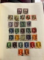 Stamp of Large Lots and Collections ASIA, 1872-1971, Colln's in 4 small old-time albums
