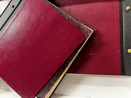Stamp of Large Lots and Collections ASIA, 1872-1971, Colln's in 4 small old-time albums