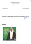 Stamp of Saudi Arabia » 1934 Kingdom Issues to date Saudi 1983 20h Installation Crown Prince hand-painted essay