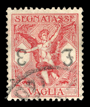 1924 Segnatasse Per Vaglia (MoneyOrder Stamp) 3L inverted numeral used