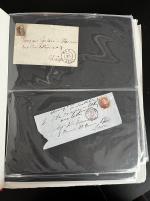 Stamp of Belgium » Collections Belgium 1849-83, collection in an album incl. stamps, covers, proofs and forgeries