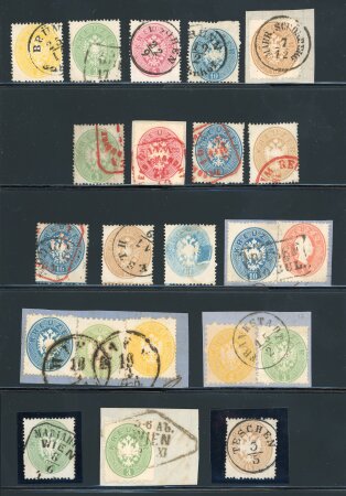 Stamp of Austria » 1863 Issue 1863, Österreich - Austria, Lot mit Besseren und Besonderheiten