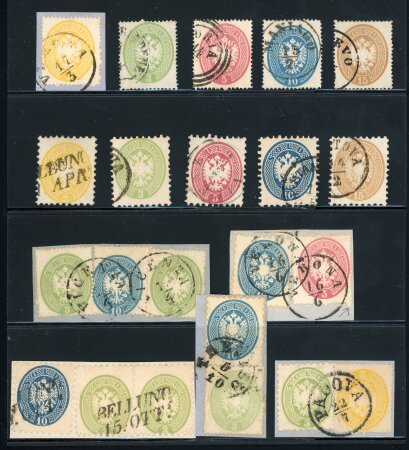 Stamp of Austria » Lombardy Venetia 1863-1863/64, Lombardei Venetien Lombardy Venetia - choice lot of good values