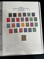 Stamp of Germany » Germany Collections and Large Lots Germany1946-48 Small collection of Allied, American & British and Russian Zones collection mounted for display in an album with mint stamps, varieties and postal history