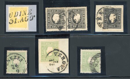 Stamp of Austria » Lombardy Venetia 1859-62, Austria Lombardei Venetien, Kl. Lot besserer Werte in Type II