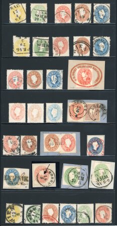 Stamp of Austria » 1860 Issue 1860-61 Austria - Österreich Auswahl besonders schöner Stke. + Besonderheiten