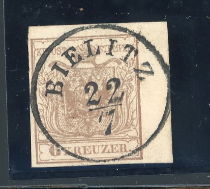 Stamp of Austria » Silesia (Schlesien) Austria Österreich Schlesien 6Kr MP Stpl. BIELITZ