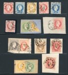 Stamp of Austria » 1867 Issue Austria, Österreich 1867-1880, Lot grober und feiner Druck