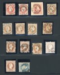 Stamp of Austria » 1867 Issue Austria, Österreich 1867-1880, Lot grober und feiner Druck