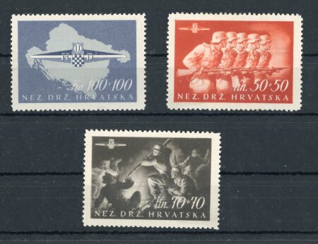 Stamp of Croatia 1945, Croatia, Ustasa set